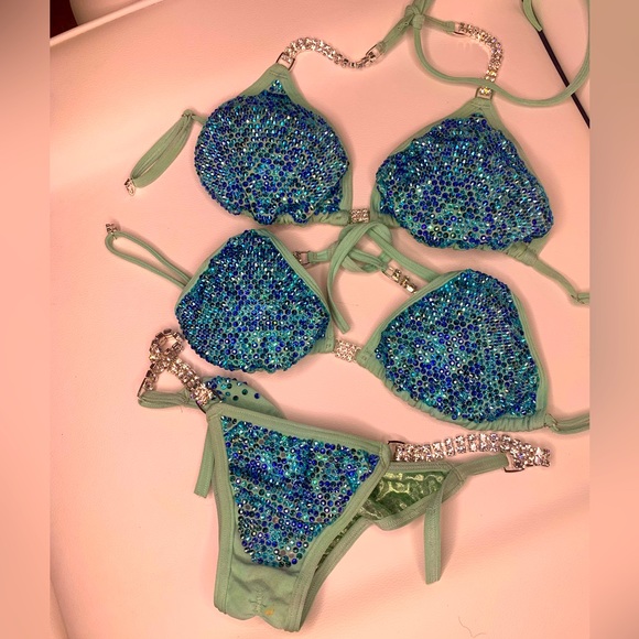 Angel Competition Bikini Mint Green - Picture 2 of 10